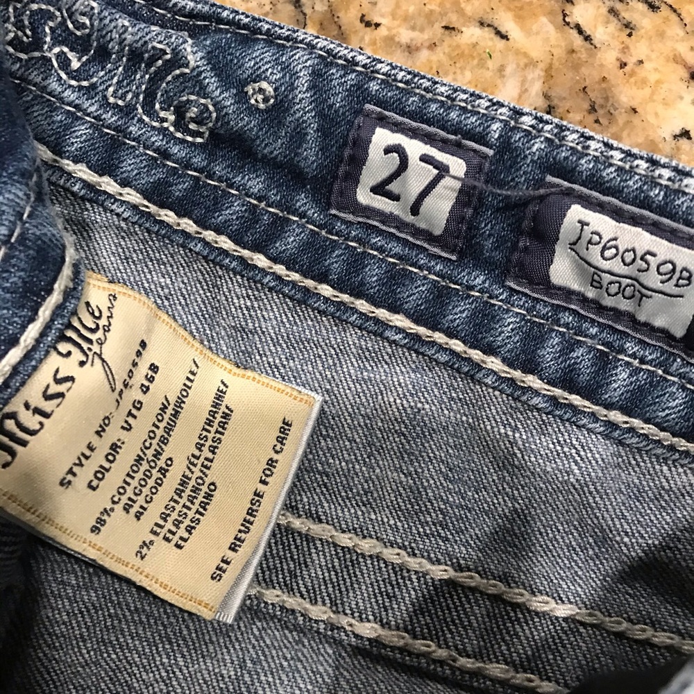 MISS ME RARE AMERICAN FLAG JEANS SIZE 27 - Picture 9 of 11